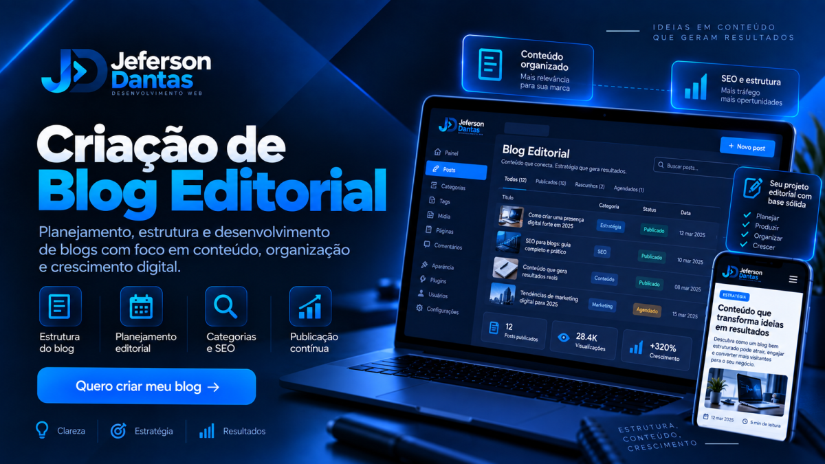 Criação de Blog Editorial